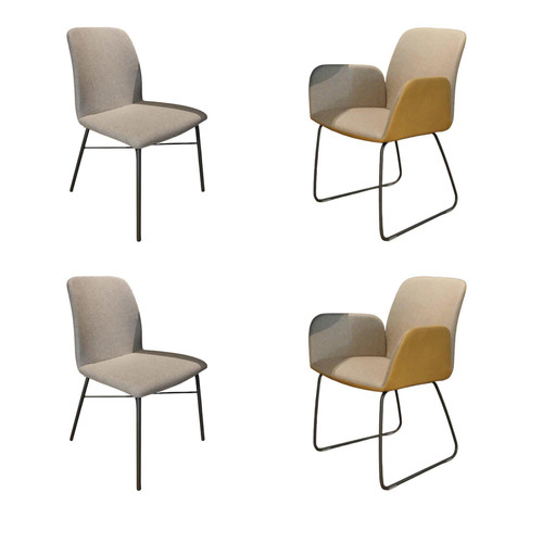 Hülsta 4er set s1000 - 4er-set, stoff