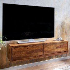 TV Schrank FineBuy Lowboard Hängend 108x25x34 cm Holz Massiv Fernsehkommode 
