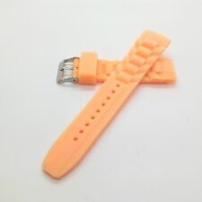 Uhren Armband Silikon Armband 18mm Breit 20,5cm Lang Ersatz Armband 290128