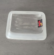  Level Frosty Weiß/ White Glas-Seifenschale Seifenablage Halbtransparent