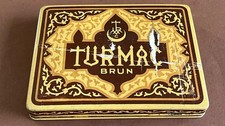 Alte Blechdose Turmac Brun