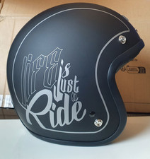 Origine Motorrad Jet Helm Gr. S schwarz retro vintage chopper