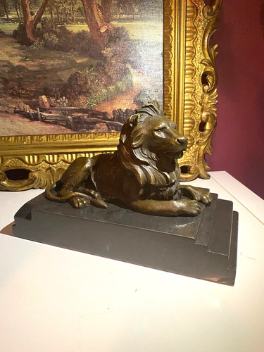 Bronze skulptur löwe art - skulptur,