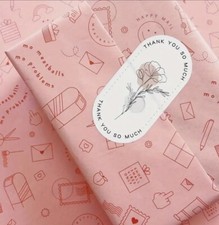 100 Sticker Danke Thank you