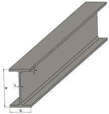 Stahlträger IPE S235 grundiert - Doppel-T Pfosten Eisen Metall Stütze Pfeiler