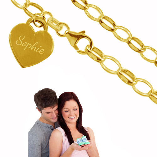 Charm armband mit - mit, silber