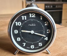 ruhla mechanischer Wecker GDR /DDR 60er Vintage,Leuchtziffern