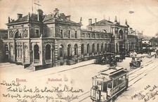 BONN GERMANY~BAHNHOF-TRAM~1903