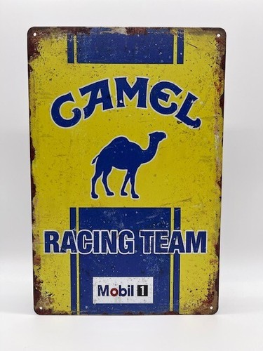 Blechschild camel racing - racing, team