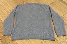 YORN 100% Damen Cashmere Pullover Kaschmir TOP Gr.M Damen  grau Casual look 02