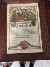 Gesellenbrief von 1918