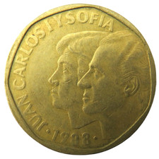 500 Peseten Münze Spanien
