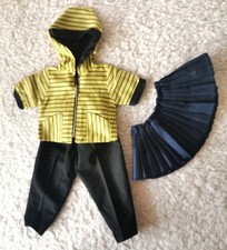 zauberhaftes altes Puppenoutfit Anorak Hose Rock f. Käthe Kruse Puppe o.a.