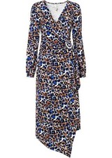 Neu Kleid Gr. 36/38 Braun Blau