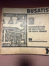 Bedienungsanleitung und Ersatzteilliste Busatis  Doppelmesser 1115 KW Hydraulisc