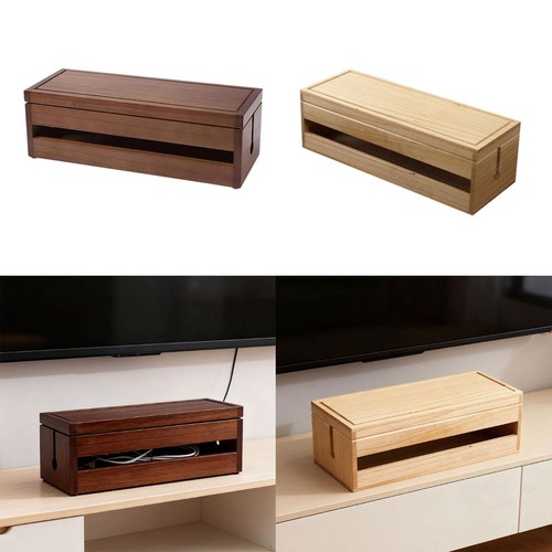 Kabelmanagement box aus holz - aus,