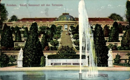 Potsdam schloss sanssouci - ak, potsdam,
