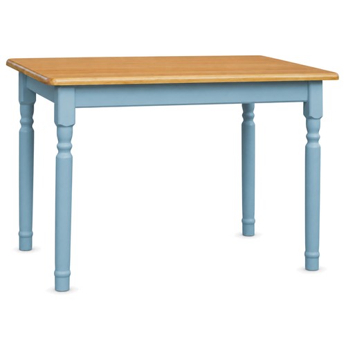 Esstisch kiefer massiv blau - kiefer,