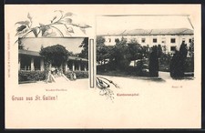 St. Gallen, Kantonsspital, Kinder-Pavillon, Haus II., Ansichtskarte 