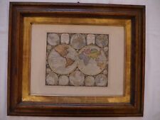 Globi Terr-Aquei, gerahmter Weltkarte Druck