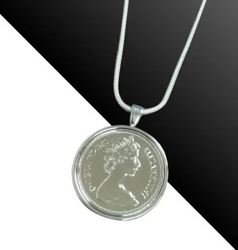 Großer pence münzanhänger - großer, 5-pence-münzanhänger
