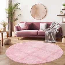Einfarbig Hochflor Runder