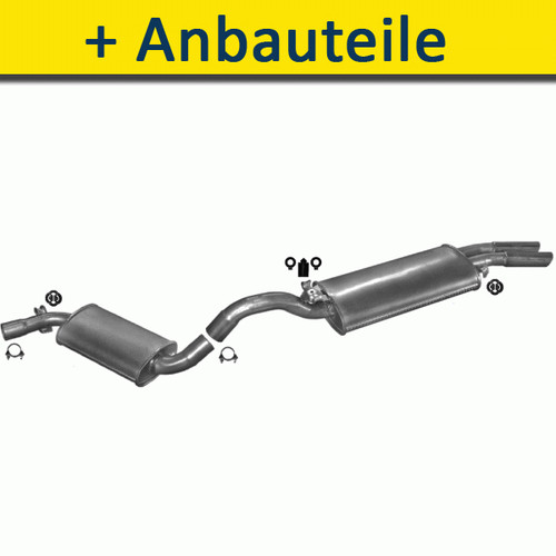 Auspuff auspuffanlage für - für, vw