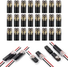 2 Pin Steckklemmen Kompakt Elektrische Steckverbinder Anschlussklemmen18-24AWG