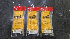 3x Puma Fußball Stutzen Gr. 5 47-49 gelb-schwarz PowerCat with Straps Socken