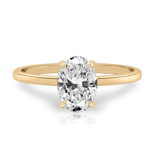 Diamant 18k gold ring lab - 18k,