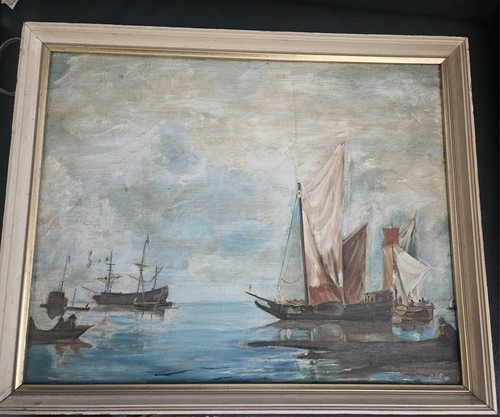 Vintage maritimes ölgemälde - maritimes,