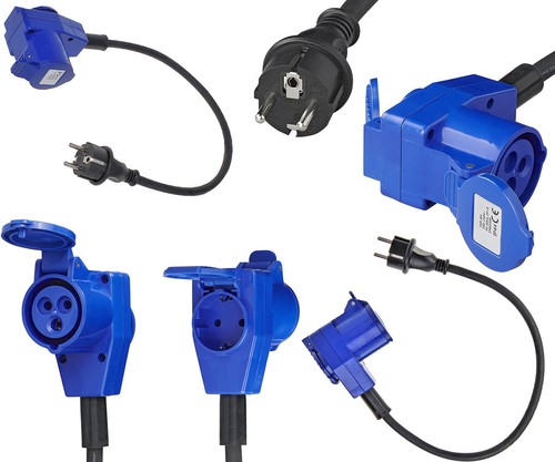 Adapterkabel 40cm schuko - adapterkabel,