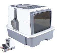 Katzentoilette Mit Haube Schaufel Schublade Katzenklo 50x35x35cm Haubentoilette