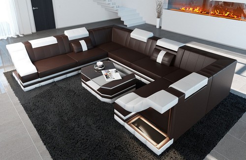 Couch wohnlandschaft leder - wohnlandschaft,