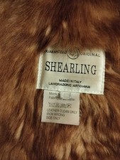 SHEARLING LEDER MANTEL HERREN