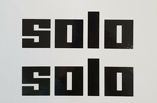 2x Aufkleber * SOLO * schwarz