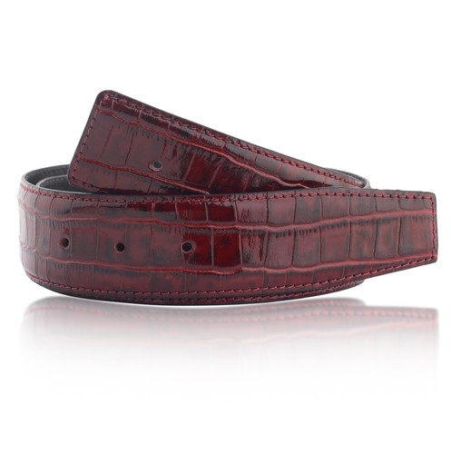 Krokodil bordo wendegürtel - bordo, 40