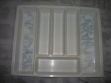 Besteckeinsatz weiß Kunststoff Besteckkasten Schubladeneinsatz Bestecksortierer 