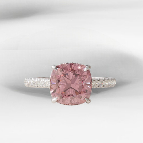 Fancy vivid pink ct - vivid, 3,85