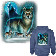 Jacke Wolf Motiv Sweatshirt Hoodie USA Wolfpack Wildlife Design Wölfe  *3103