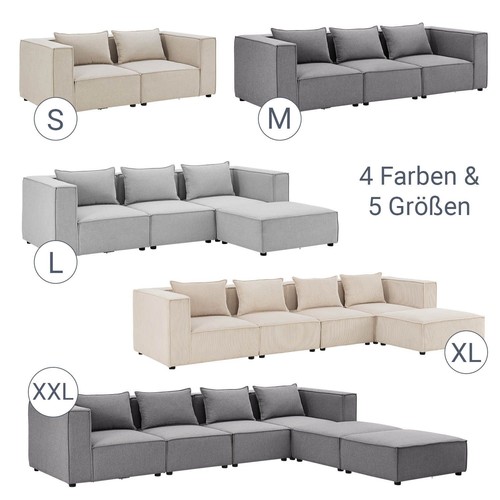 Sofa couch schlafsofa modular - couch,