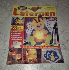 Bastelspass Laternen Heft + Vorlagebogen Halloween Windlichter Lichterketten DIY
