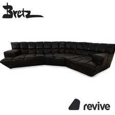 Bretz Cloud 7 Leder Ecksofa Schwarz Sofa Couch
