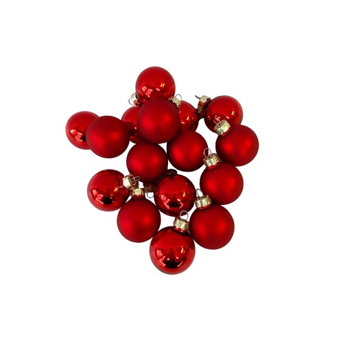 Christbaumkugeln rot 16er