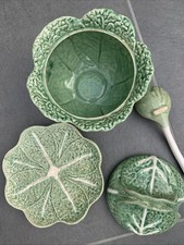 KERAMIK  BORDALLO PINHEIRO PORTUGAL  Terrine Kohl ? VINTAGE 60er