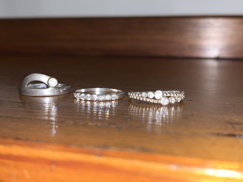 Dreimal 925 silber ringe - 925,