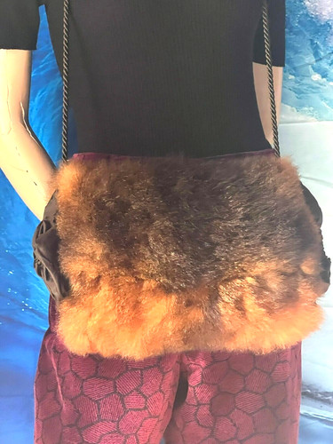Nerz muff handwärmer mit - nerz,