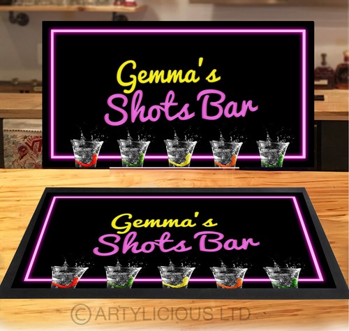 Personalisierte shots pink bar - pink,