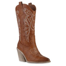Damen Cowboystiefel Stiefel