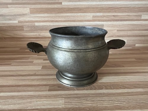 Zinn topf übertopf - topf,, schale